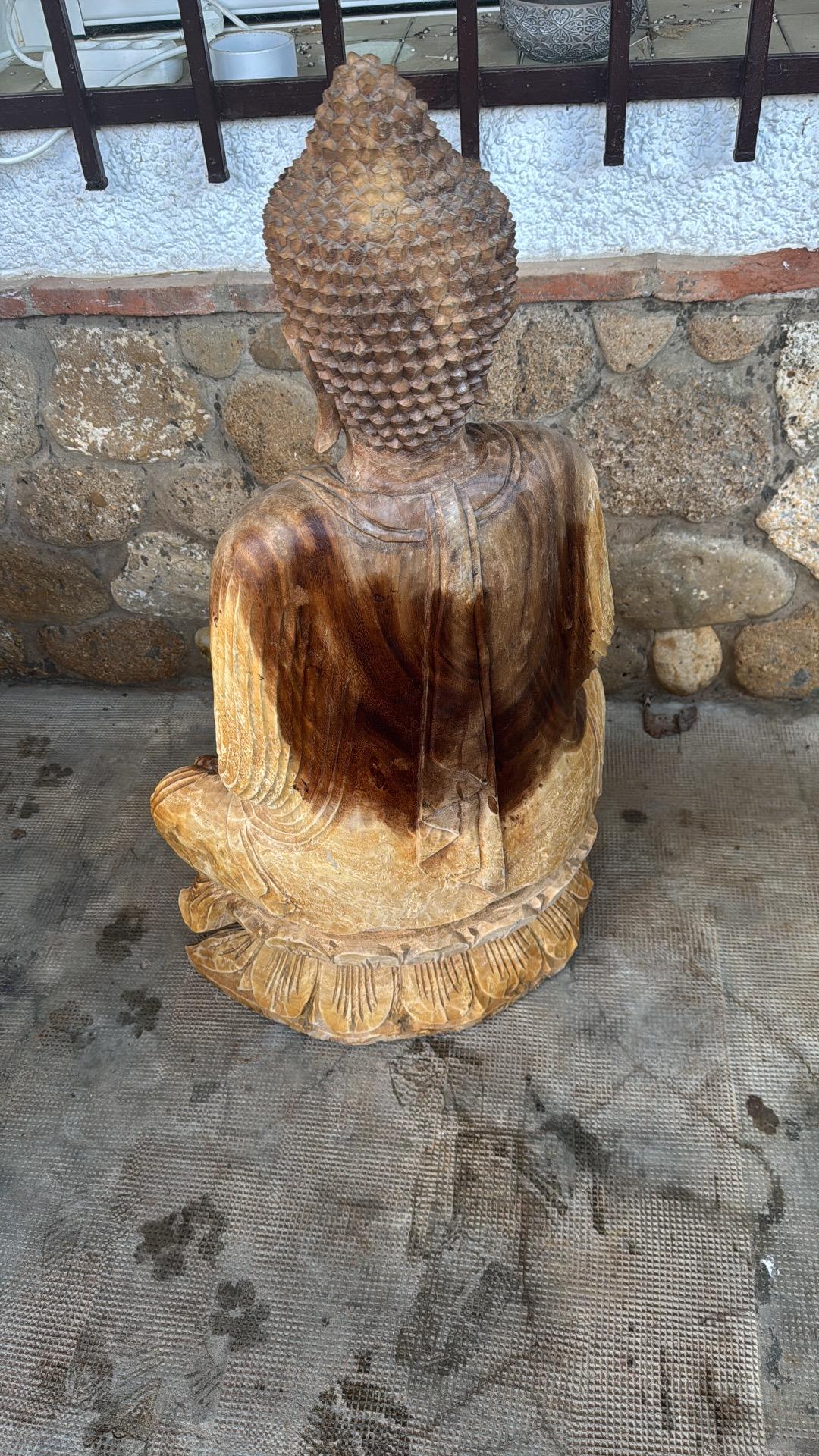 Foto 5 de Escultura de budha madera suar 110 cm